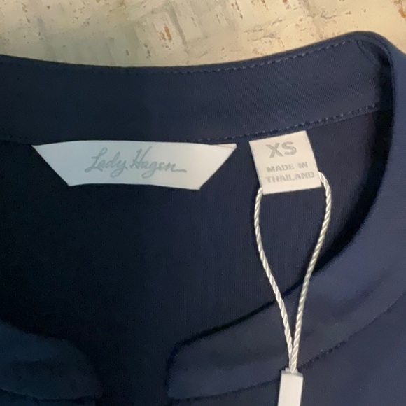 NWT Lady Hagen Clubhouse Front Ruffle Sleeveless Polo - Picture 4 of 7